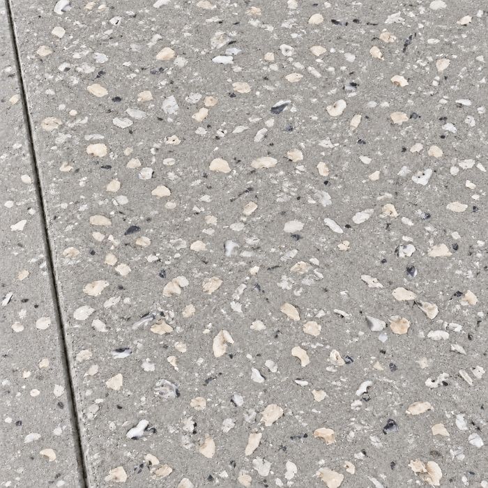 Tabby seashell concrete sample
